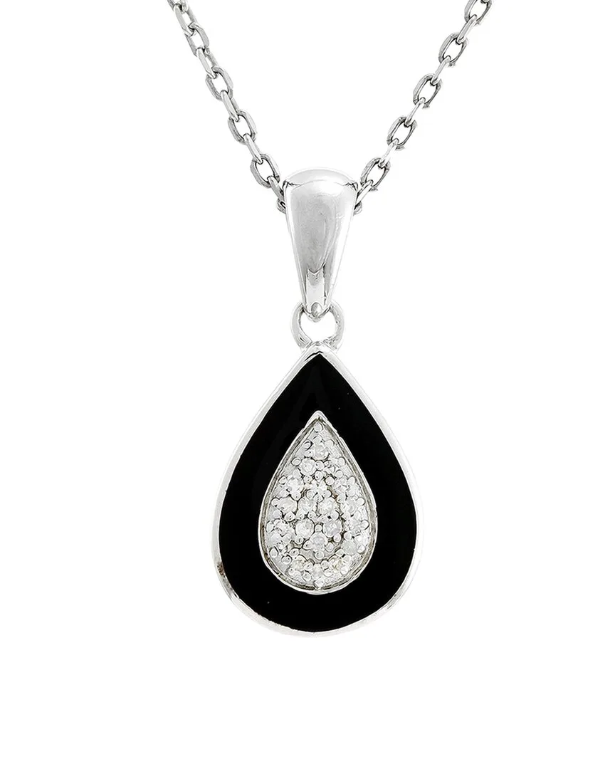 Silver 0.06 ct. tw. Diamond Necklace by Diamond Select Cuts