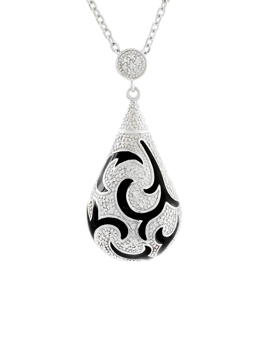 Silver 0.15 ct. tw. Diamond Necklace by Diamond Select Cuts