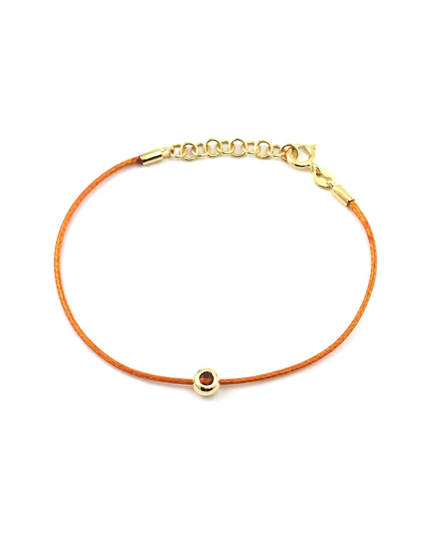 Silver 0.11 ct. tw. Citrine Bracelet by Gemstones