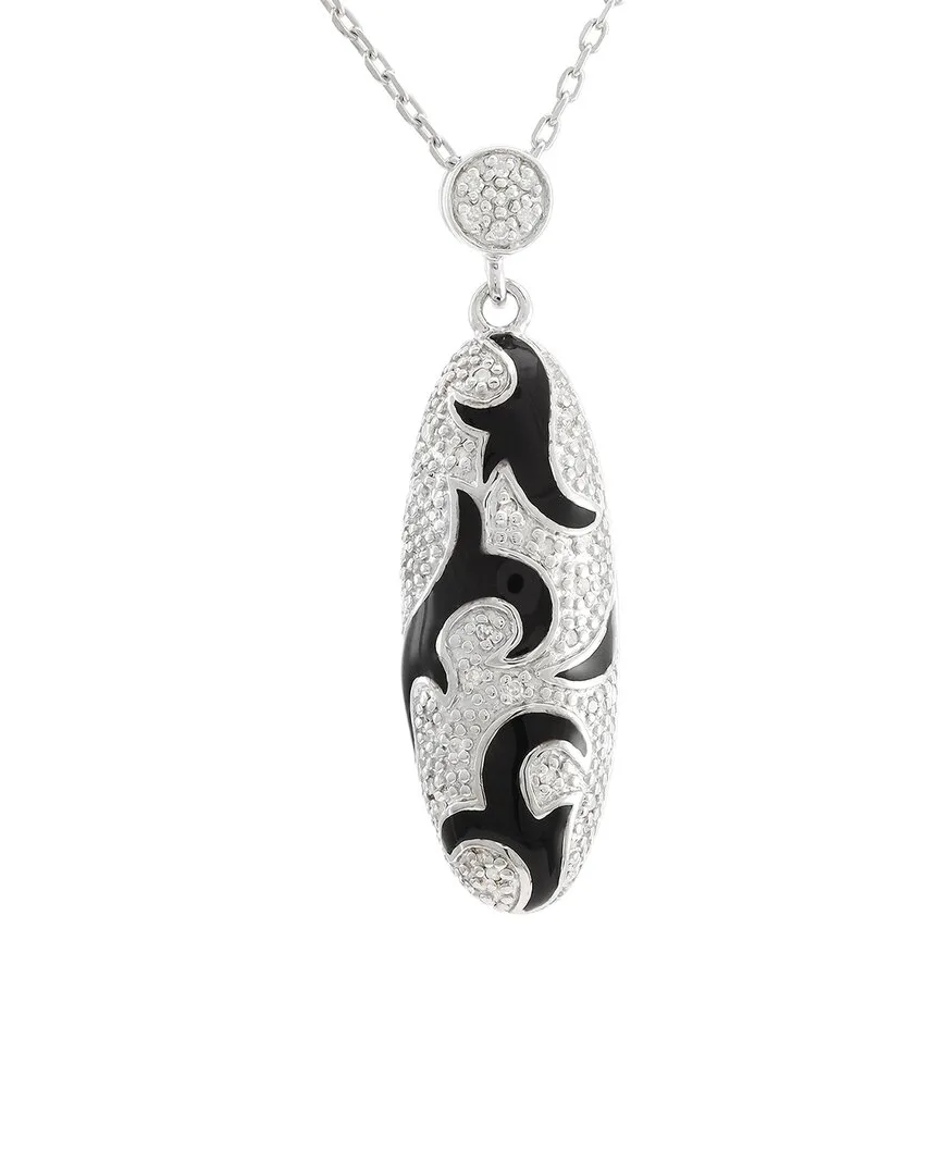 Silver 0.08 ct. tw. Diamond Necklace by Diamond Select Cuts