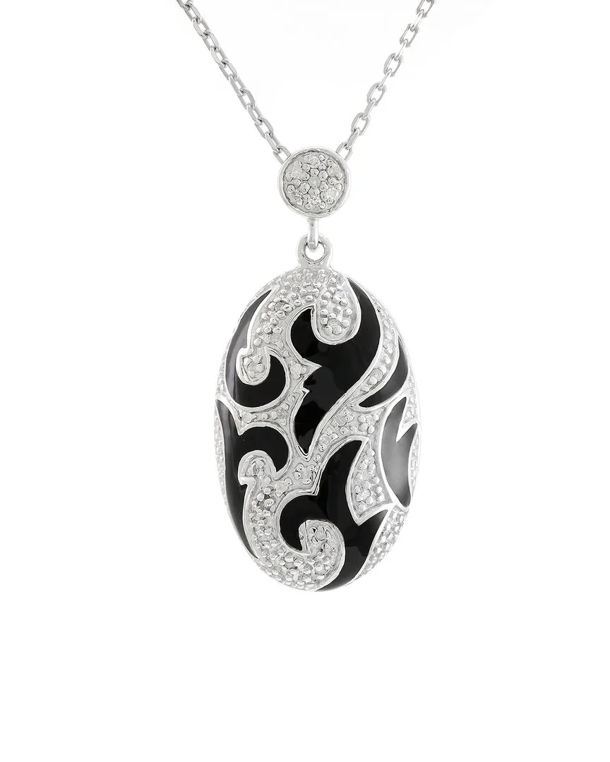 Silver 0.10 ct. tw. Diamond Necklace by Diamond Select Cuts