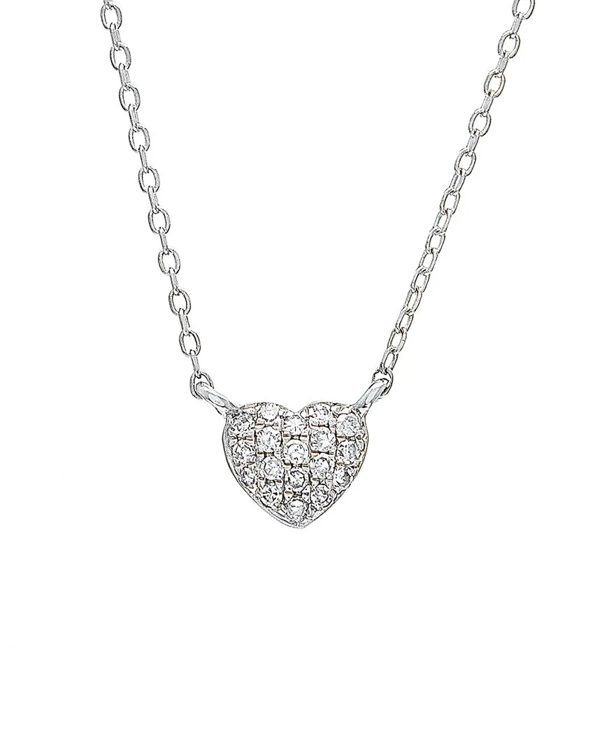 Silver 0.05 ct. tw. Diamond Necklace