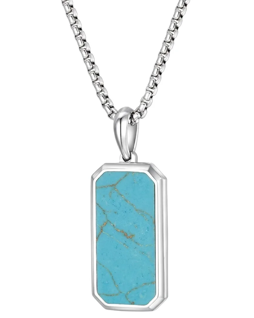 Stephen Oliver Silver Plated 15.70 ct. tw. Turquoise Necklace by Liv Oliver