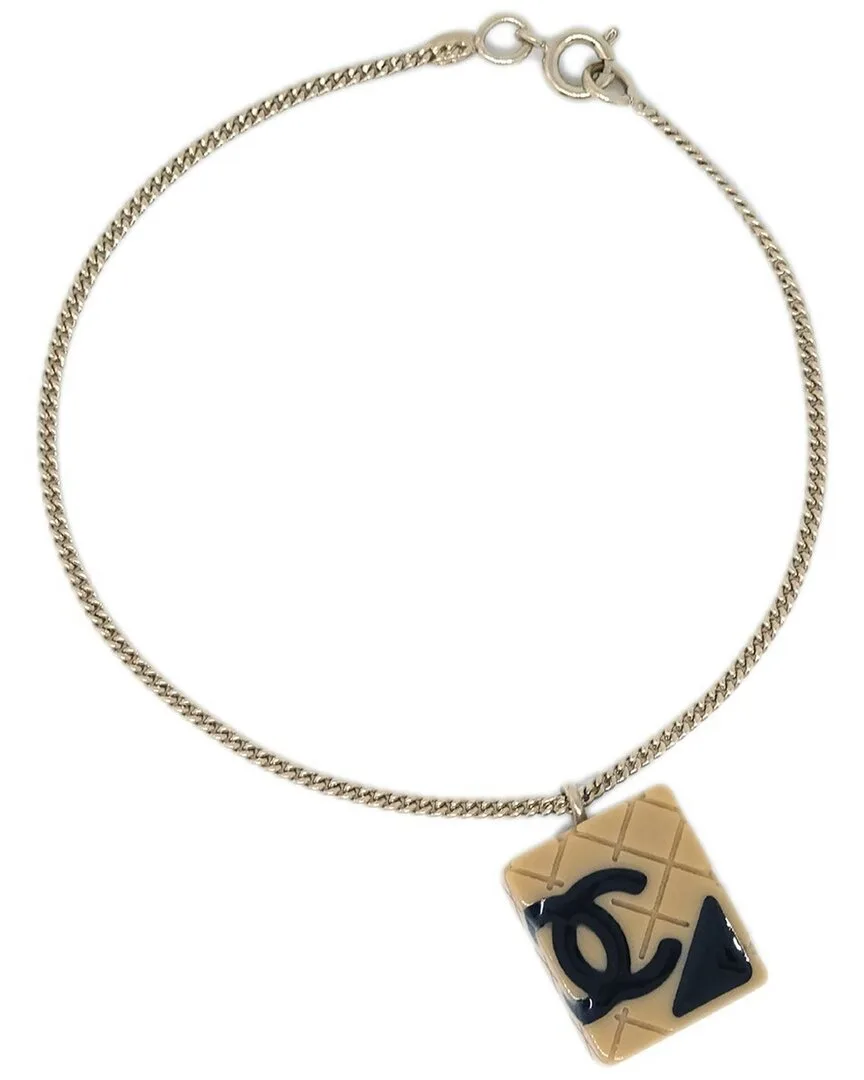 Plated Rue Cambon Chain Charm Bracelet (authentic Pre-Loved) by CHANEL