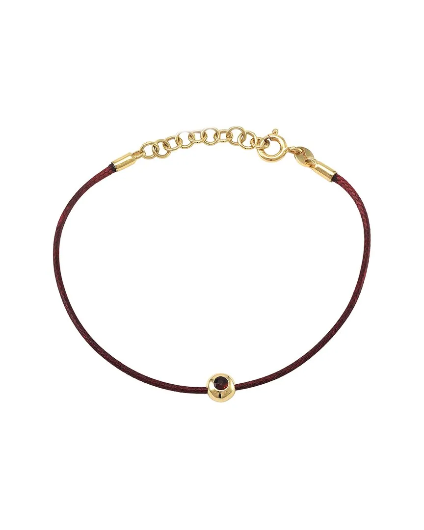 Silver 0.21 ct. tw. Garnet Bracelet by Gemstones