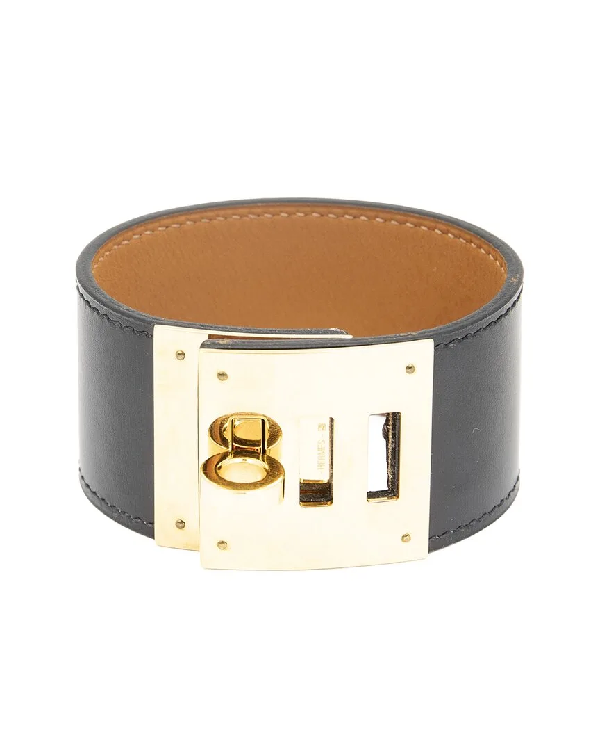 Leather Kelly Dog Bracelet (authentic Pre-Loved) by Herms