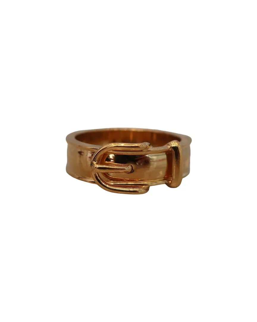 Plated Belt Buckle Ring (authentic Pre-Loved) by Herms