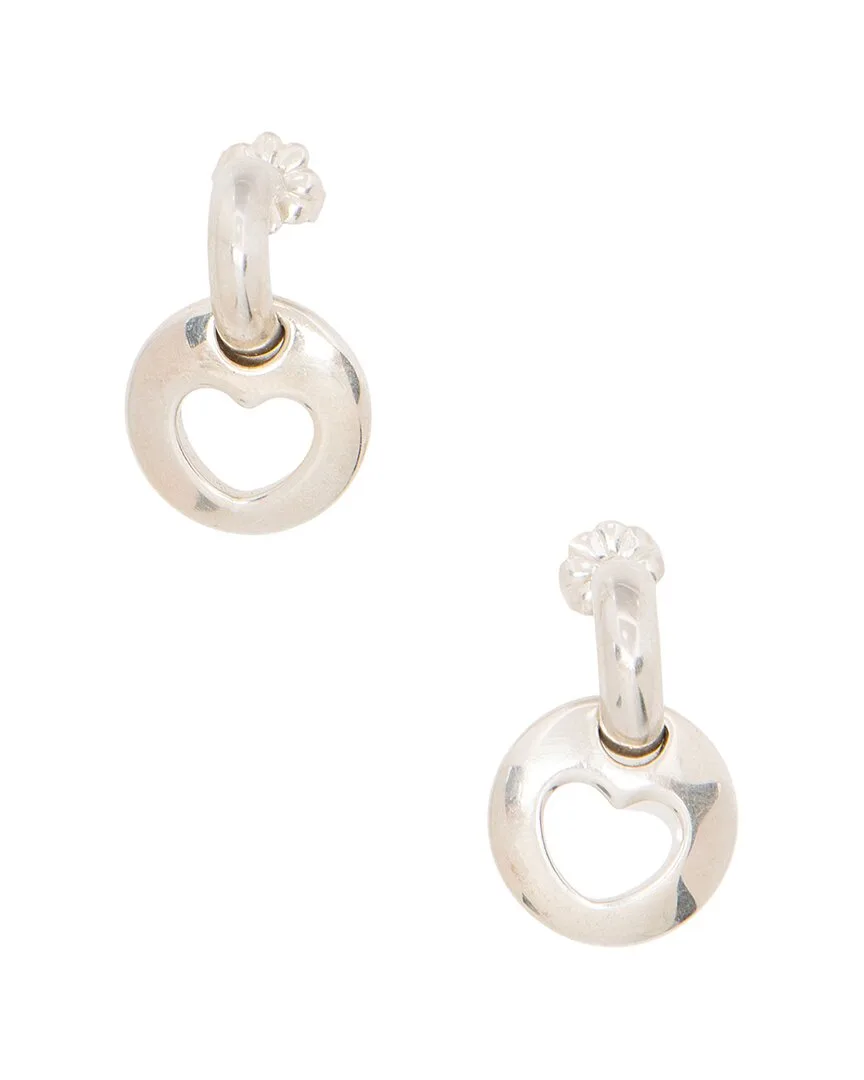 Tiffany & Co. Silver Heart Cut Out Drop Earrings (authentic Pre-Loved) by Tiffany & Co.