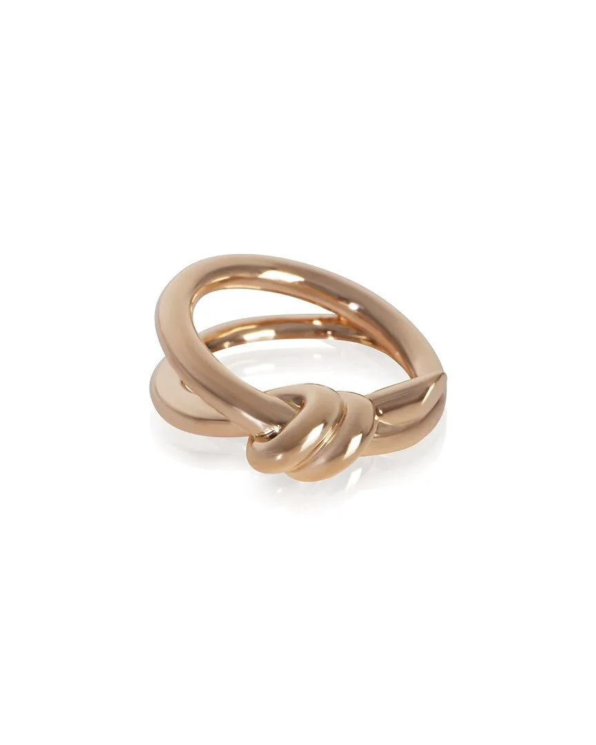 Tiffany & Co. Double Row Knot 18K Rose Gold Ring (authentic Pre-Loved)