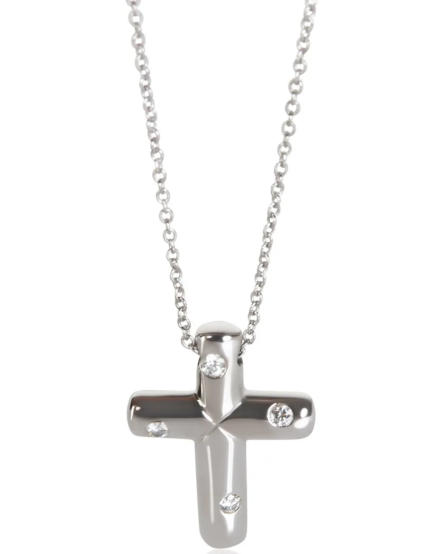 Tiffany & Co. Etoile Cross Platinum 0.10 ct. tw. Diamond Pendant (authentic Pre-Loved)