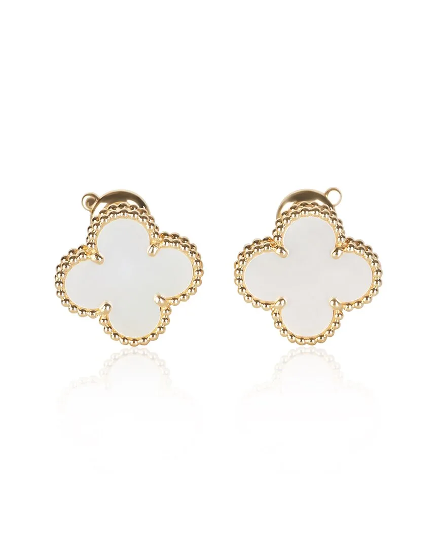 Van Cleef & Arpels Vintage Alhambra 18K Earrings (authentic Pre-Loved) by Van Cleef & Arpels