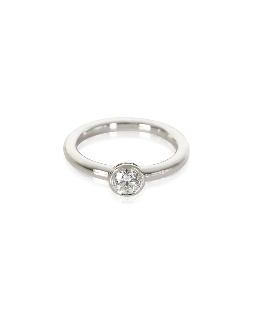 Tiffany & Co. Bezet Solitaire Platinum Engagement Ring (authentic Pre-Loved) by Tiffany & Co.