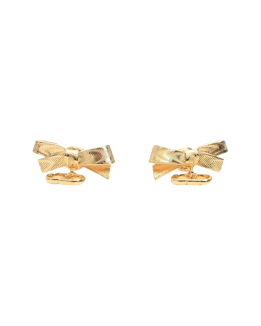 Cd Bow Stud Earrings (authentic Pre-Loved) by Dior