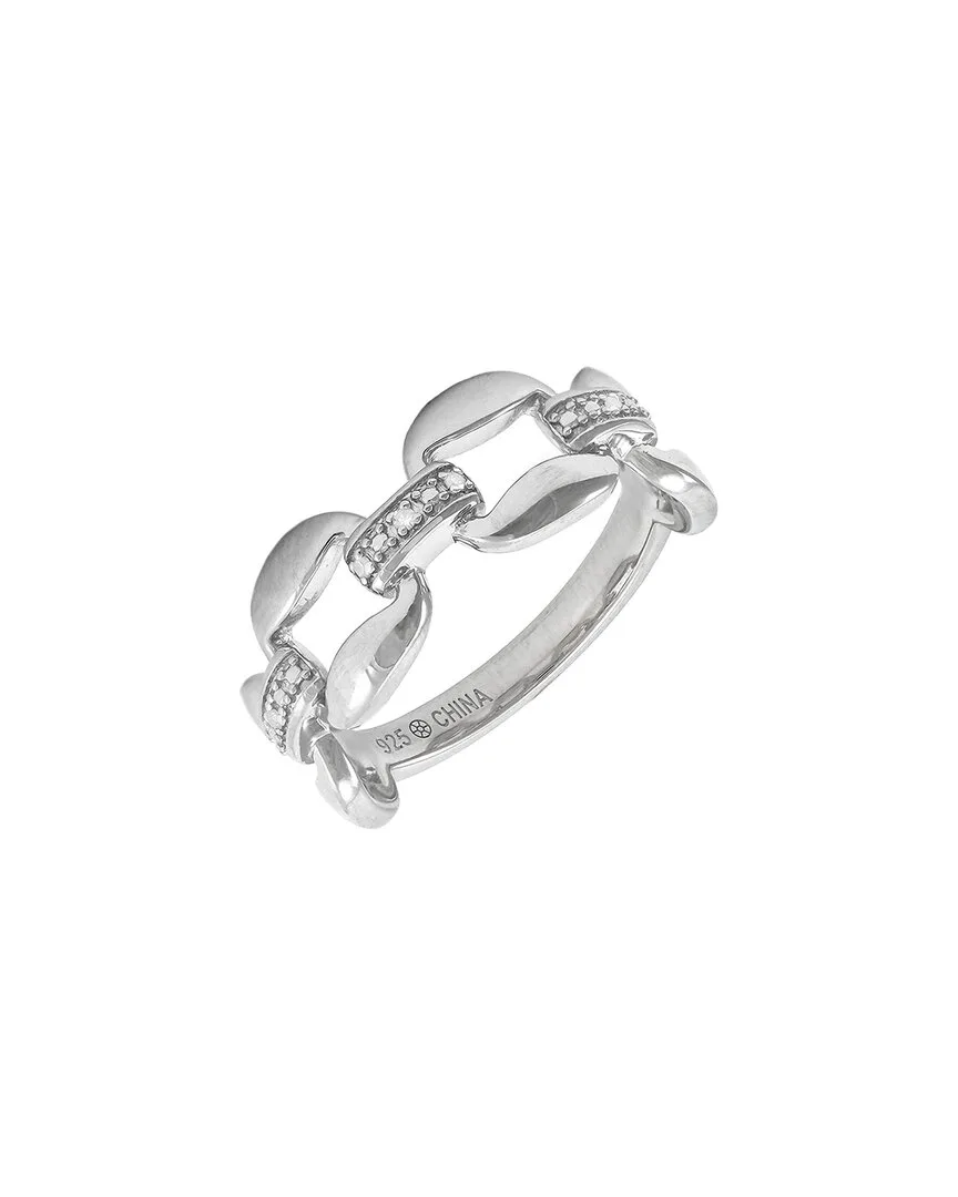 Silver 0.02 ct. tw. Diamond Ring