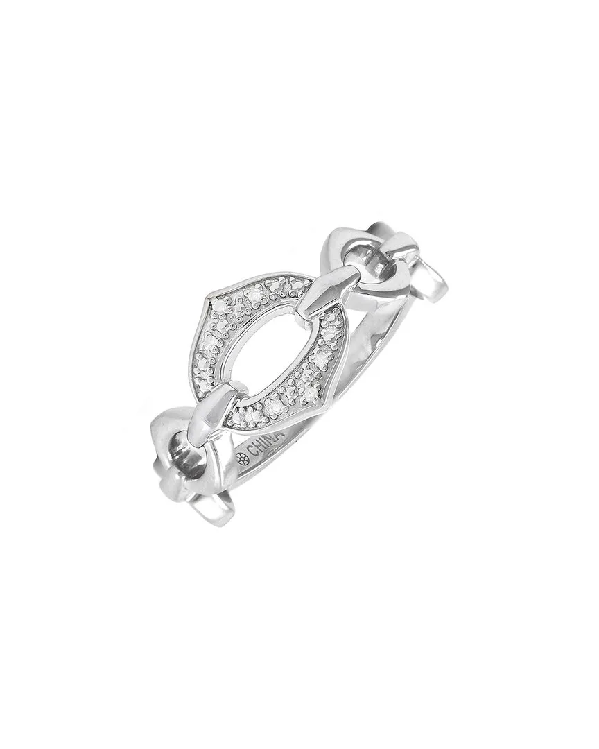 Silver 0.03 ct. tw. Diamond Ring