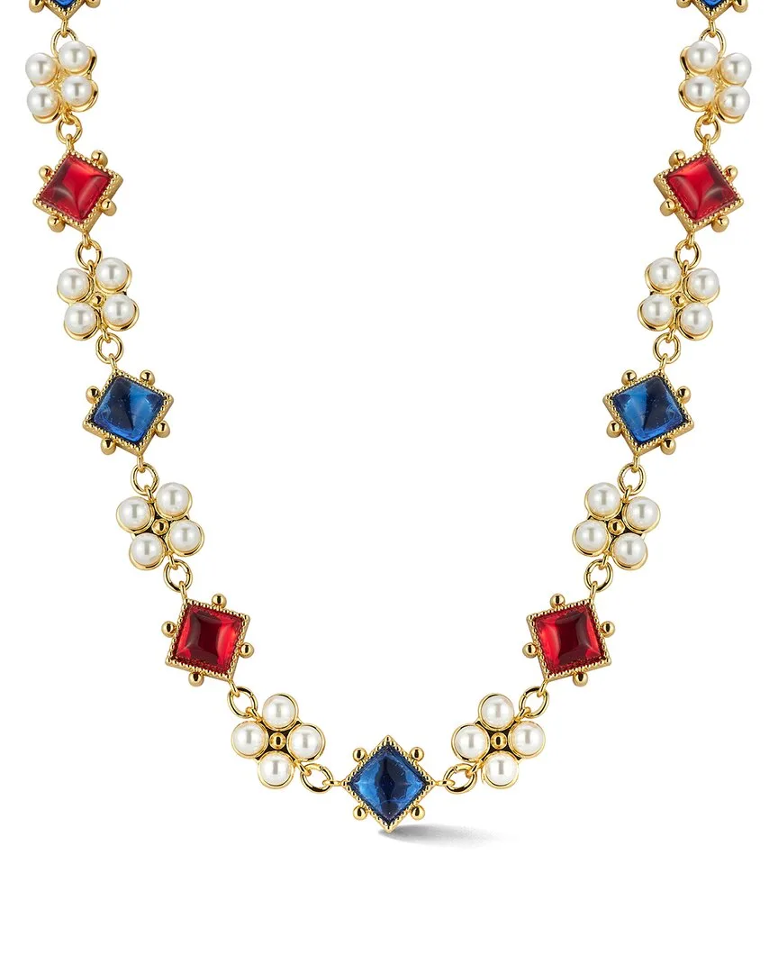 Chloe and Madison Plated Cz Gem Choker Necklace by Chloé