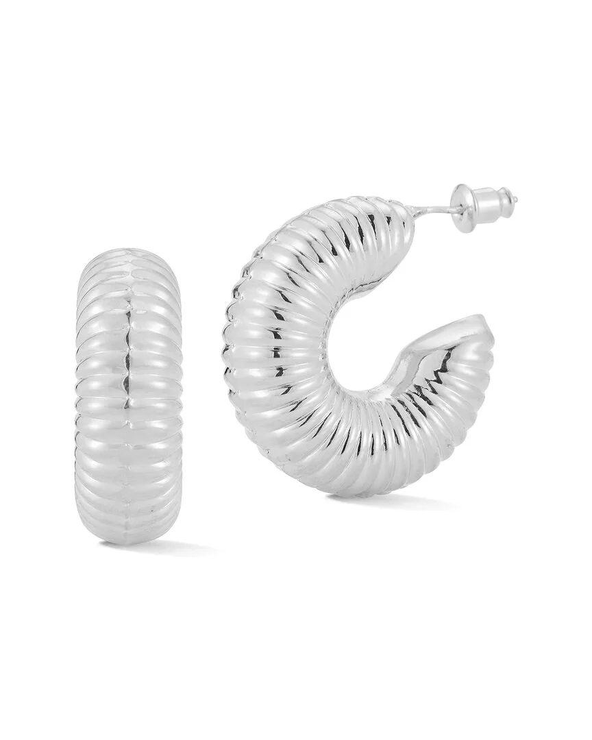 Chloe and Madison Jewelry Bold Puffed Statement Hoops