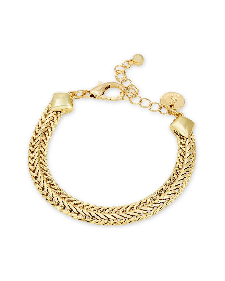 14K Plated Station Bracelet by Savvy Cie