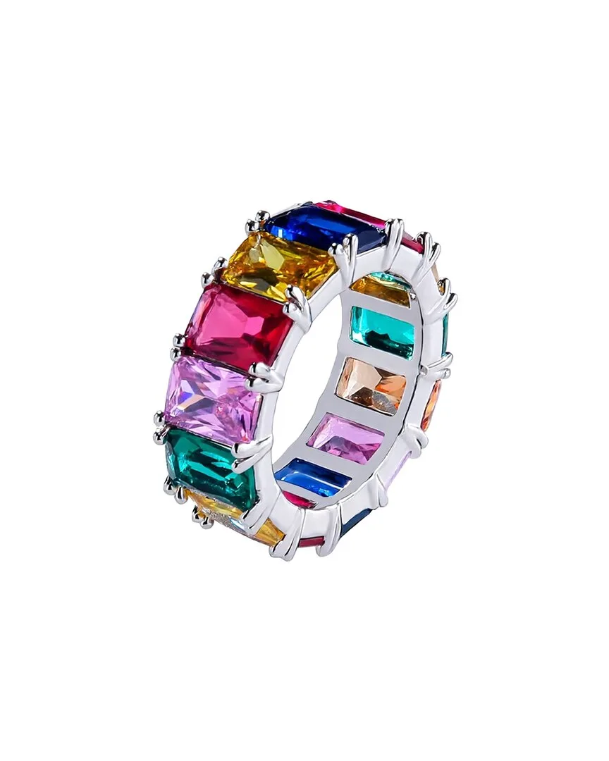 18K Rose Gold Plated 18.70 ct. tw. Quartz Ring by Liv Oliver