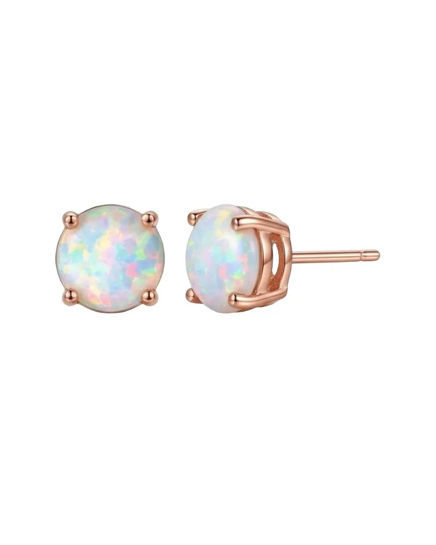 18K Rose Gold Plated 0.25 ct. tw. Opal Earrings