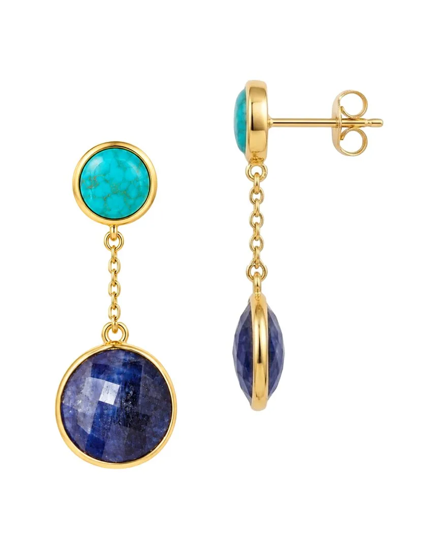 18K 18.25 ct. tw. Gemstone Drop Earrings