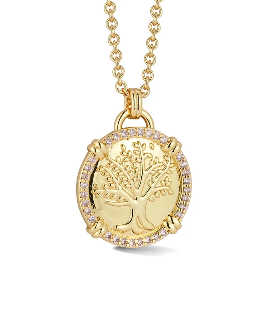 Chloe and Madison Plated Cz Tree of Life Medallion Necklace by Chloé