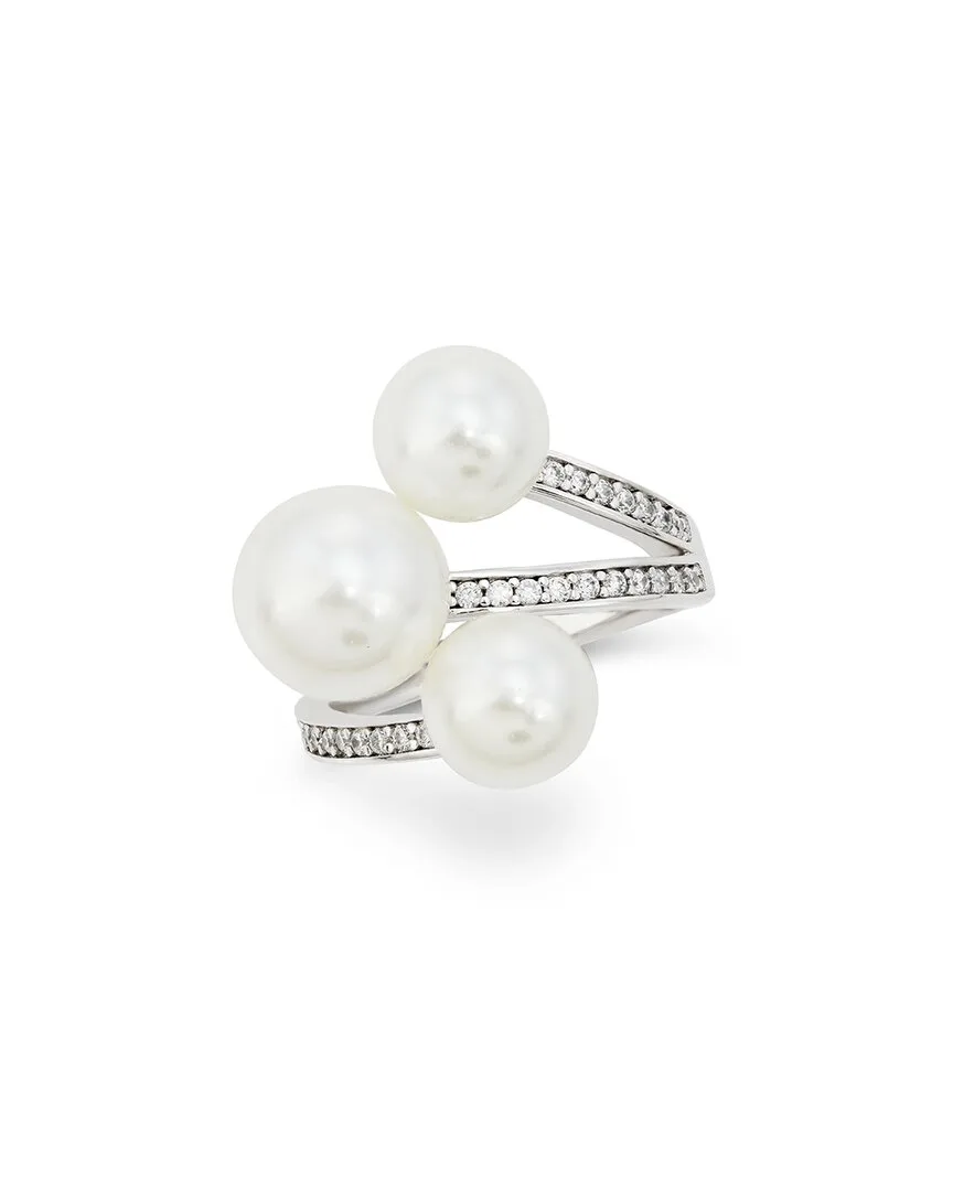 8.00Mm-10.00Mm Pearl Cz Statement Ring by Savvy Cie