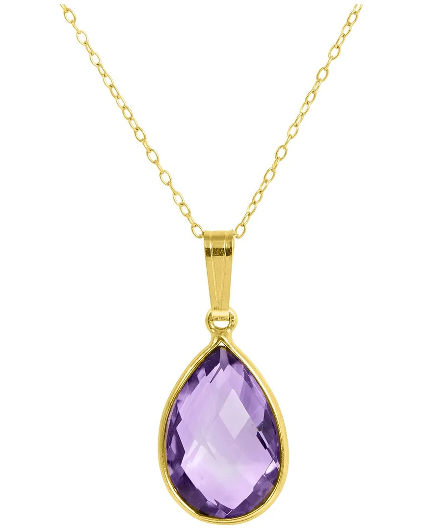 Silver 6.25 ct. tw. Amethyst Pendant Necklace by Savvy Cie