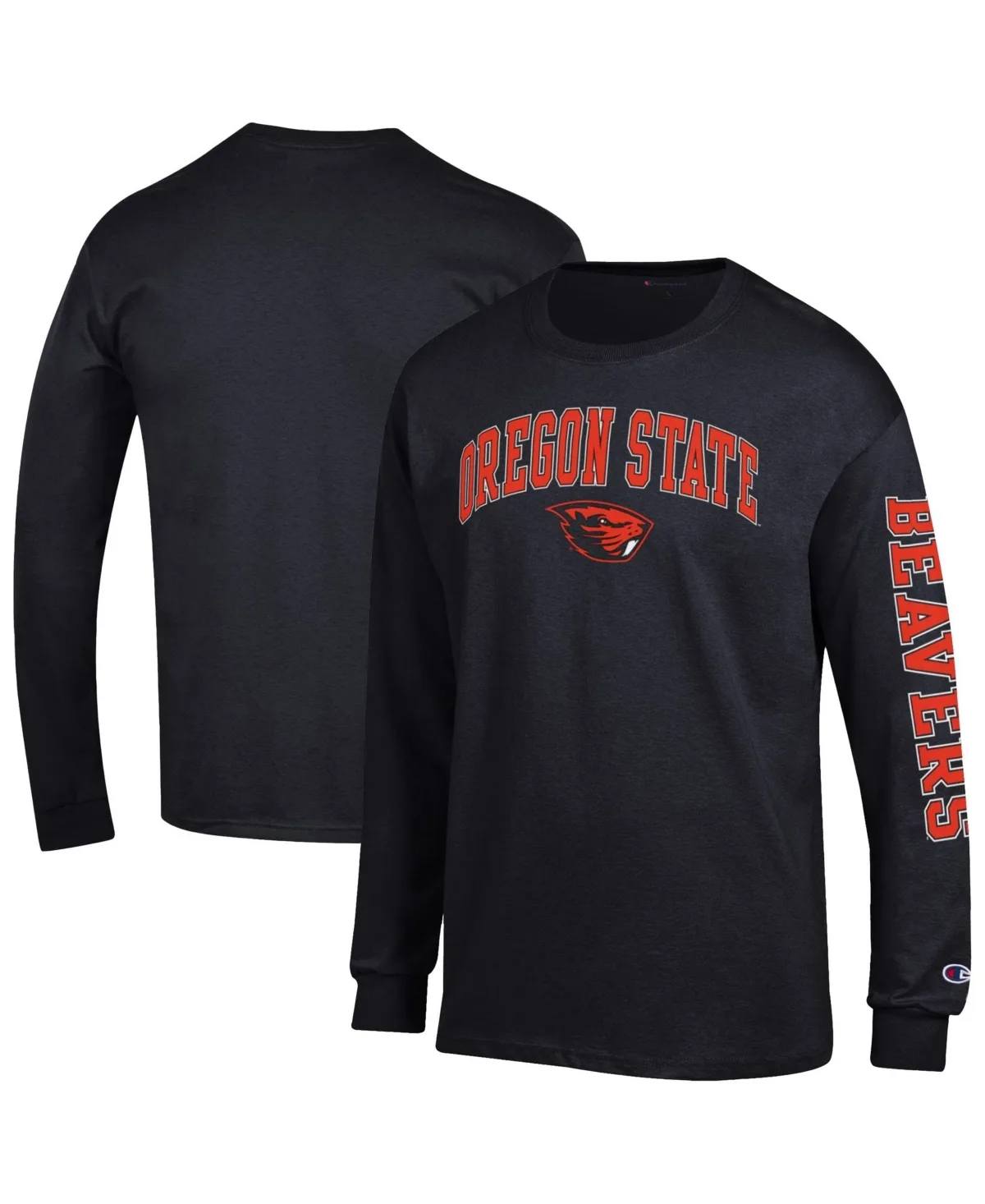 Oregon State Beavers Arch Over Logo 2-Hit Long-Sleeve T-Shirt