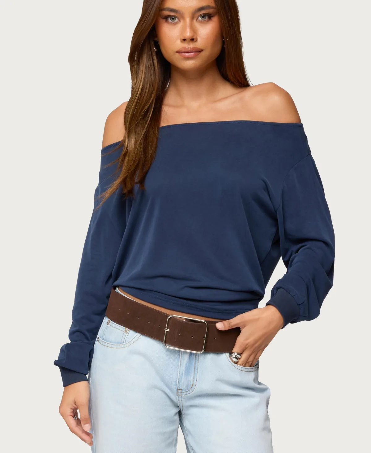Nannie Off Shoulder Oversized Top