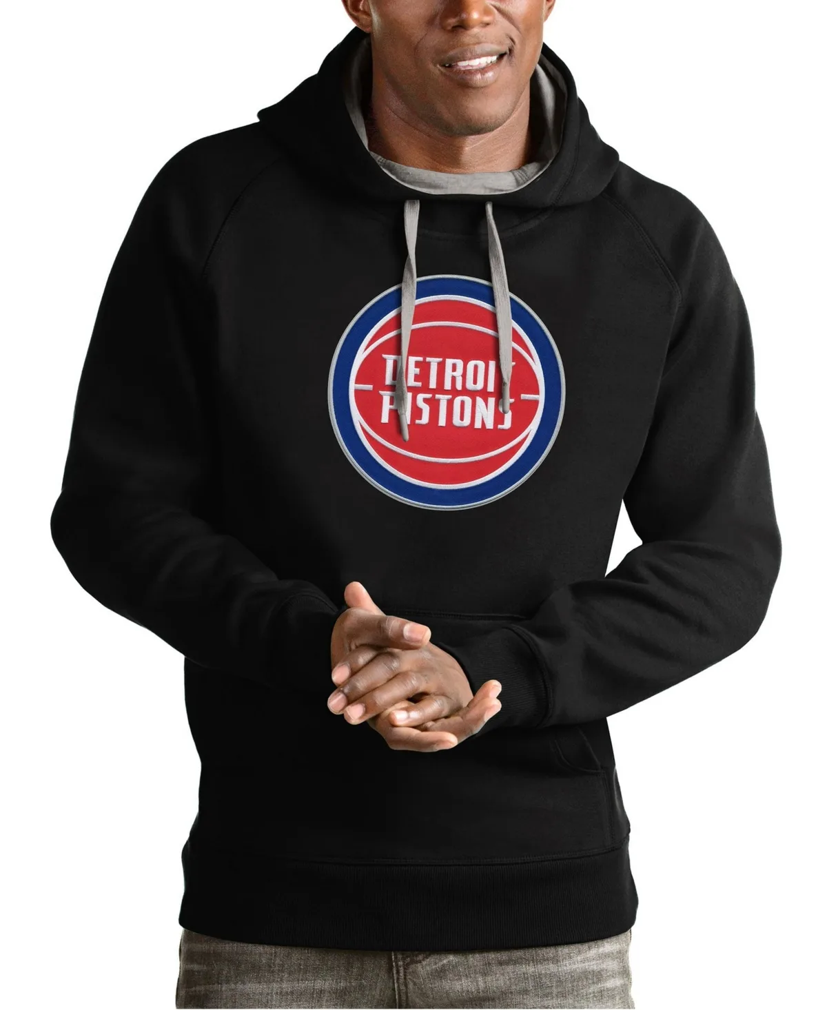 Detroit Pistons Team Logo Victory Pullover Hoodie