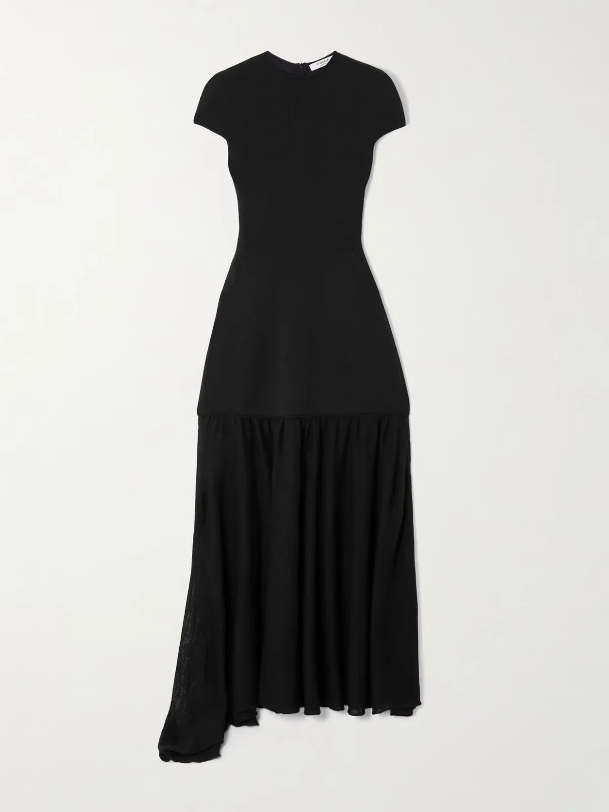 - Sienna Asymmetric Wool-blend Maxi Dress -