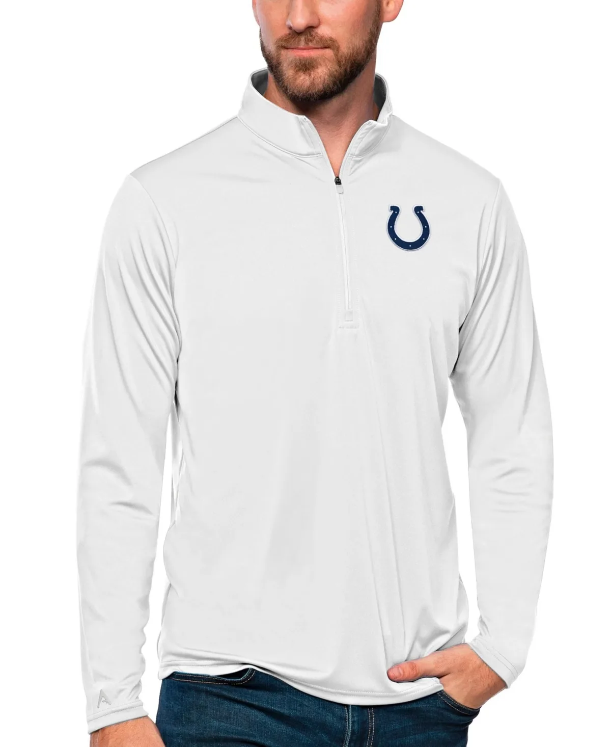 Indianapolis Colts Tribute Quarter-Zip Lightweight Pullover Top
