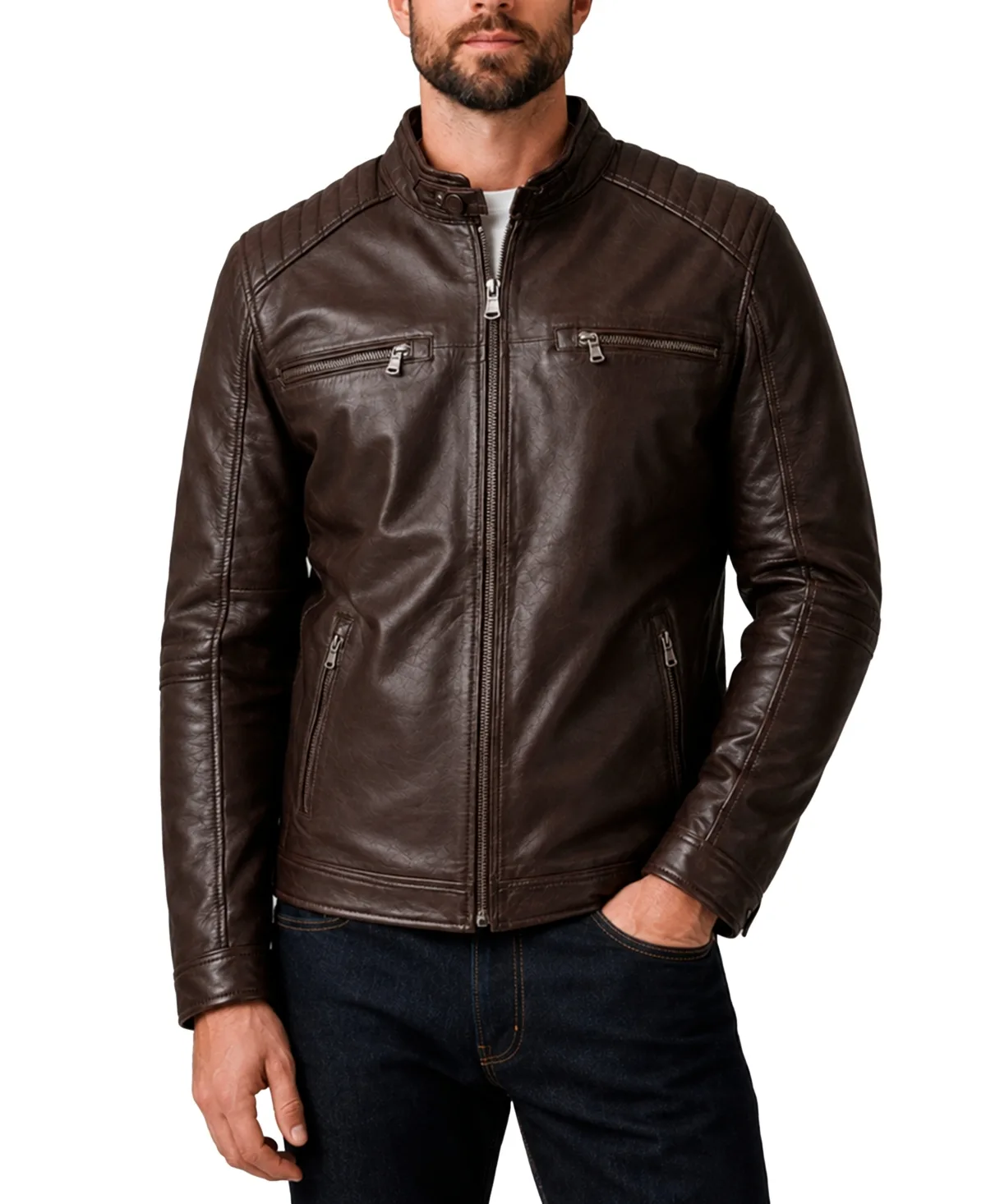 Moto Quilted Leather Jacket
