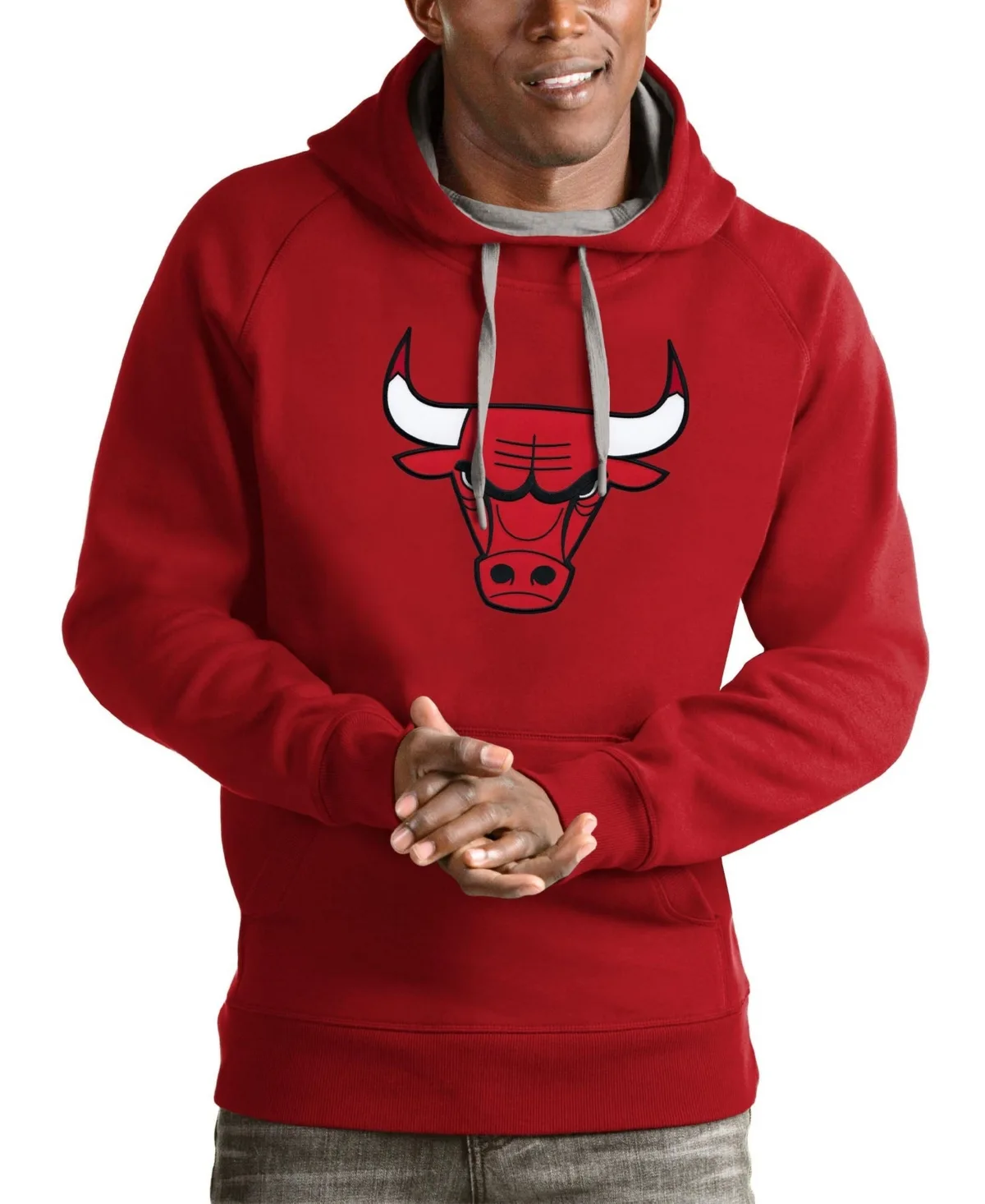 Chicago Bulls Logo Victory Pullover Hoodie