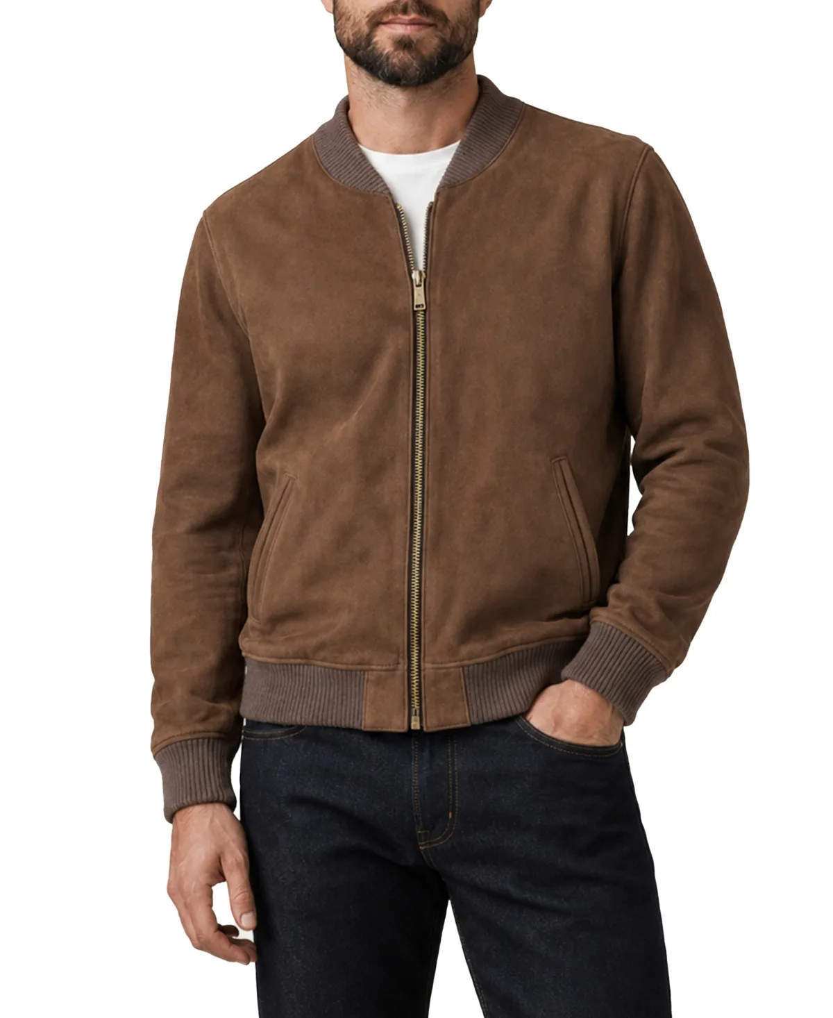 Bomber Classic-Fit Leather Jacket