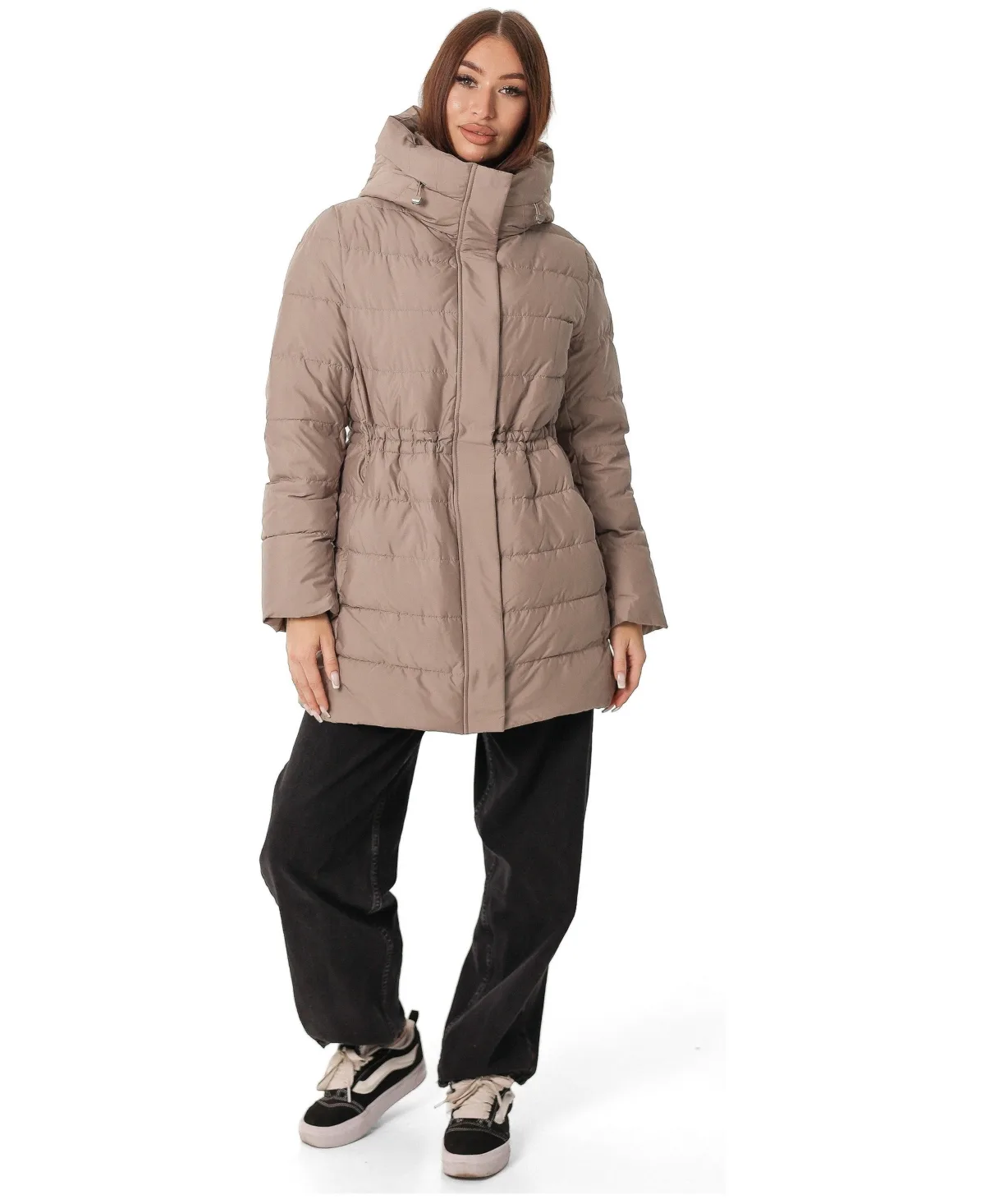 Taylor Hooded Bio-Down Two-Way Zipper Coat