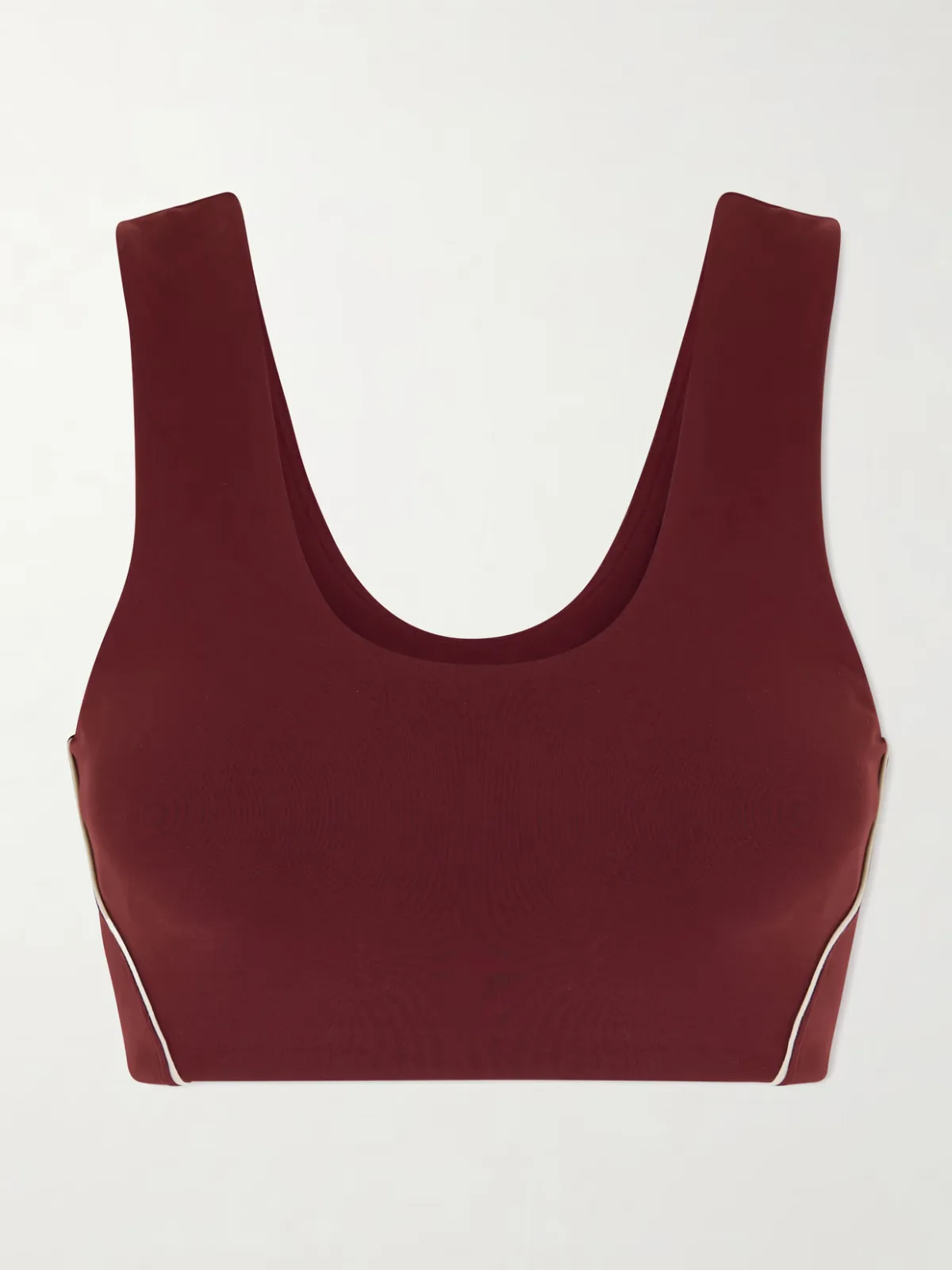 - Wunder Train Piped Stretch-jersey Sports Bra -