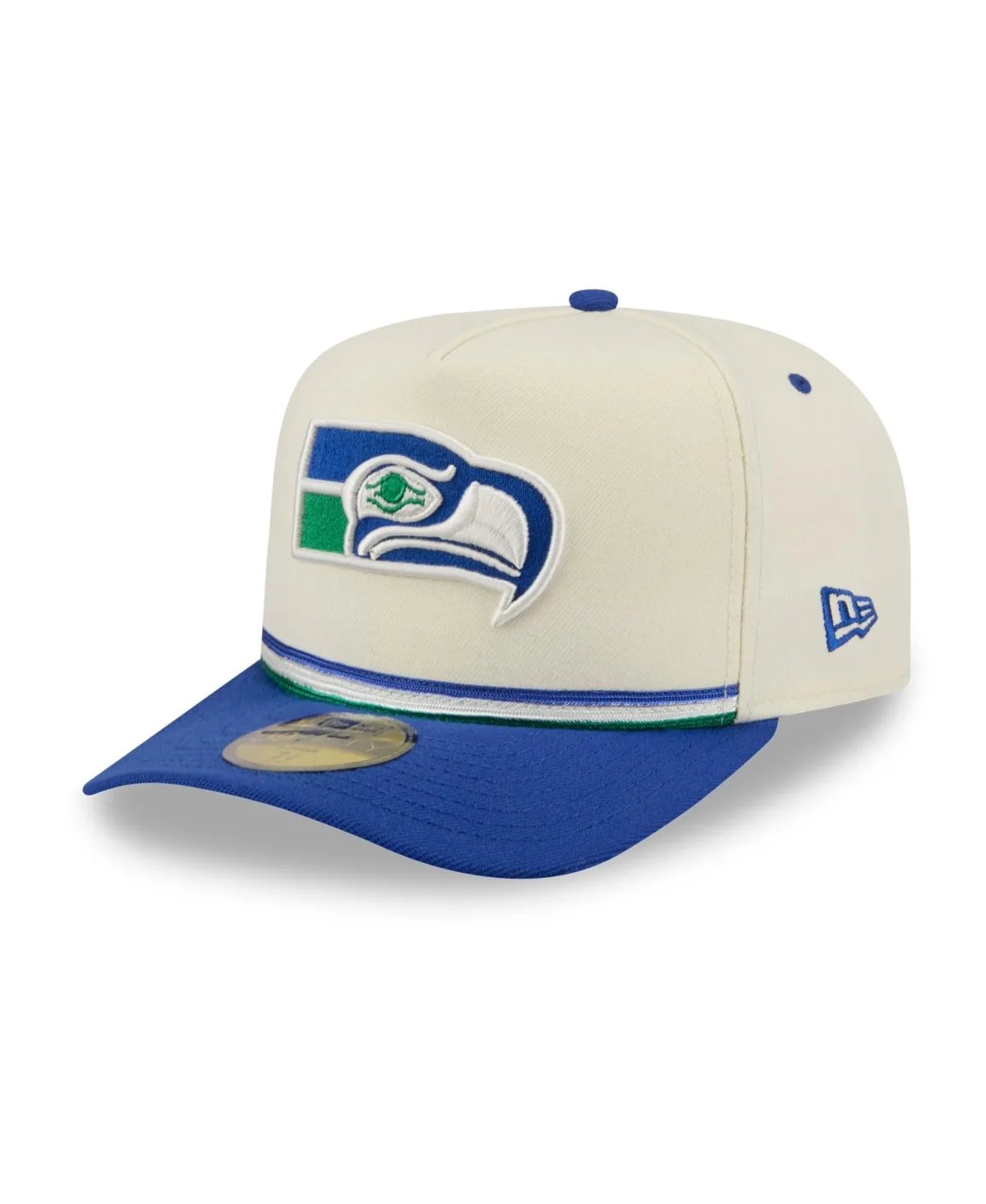Seattle Seahawks Throwback A-Frame 59FIFTY Fitted Hat