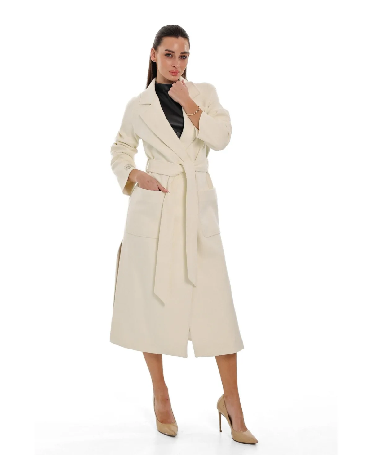 Estelle Classic Cashmere/Wool Blend Overcoat
