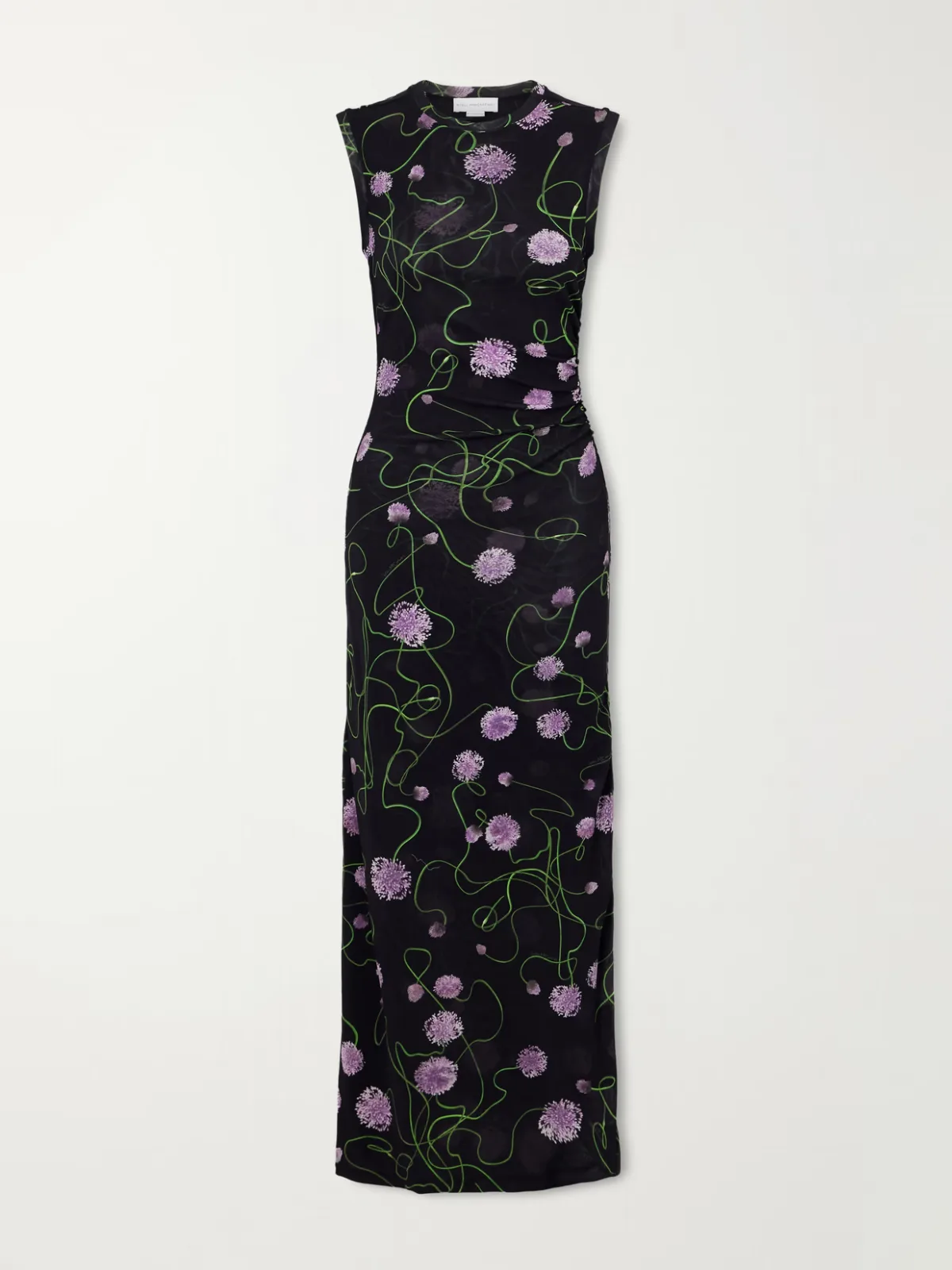 - Floral-print Knitted Midi Dress -