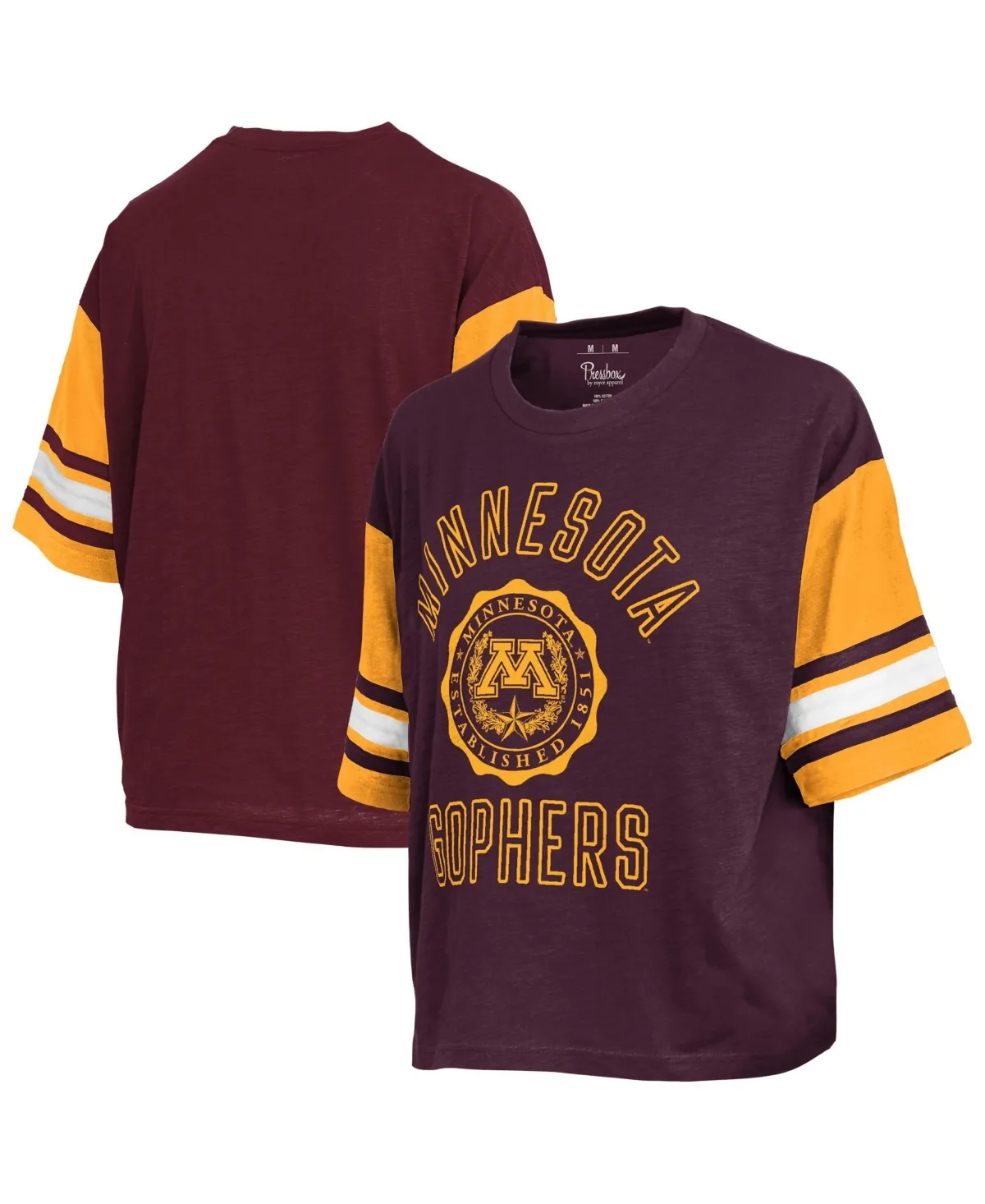 Minnesota Golden Gophers Sunday Color Block Seal Slub T-Shirt