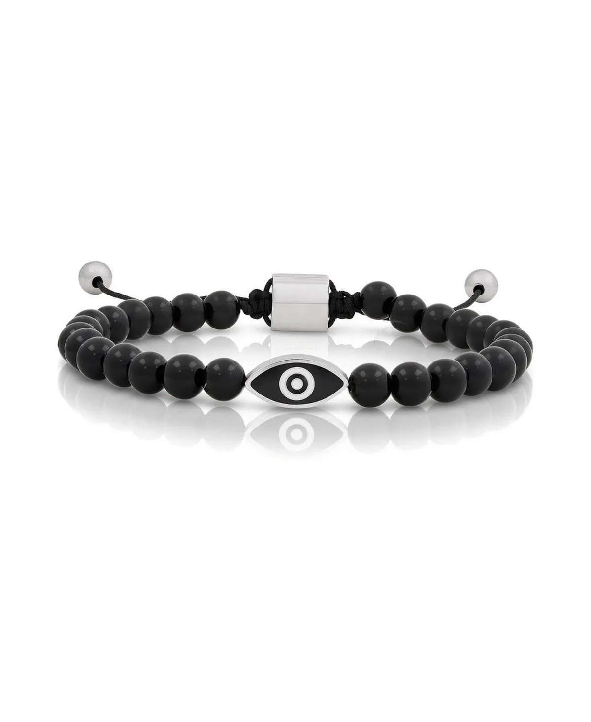 Evil Eye Adjustable Drawstring Bracelet by Metallo