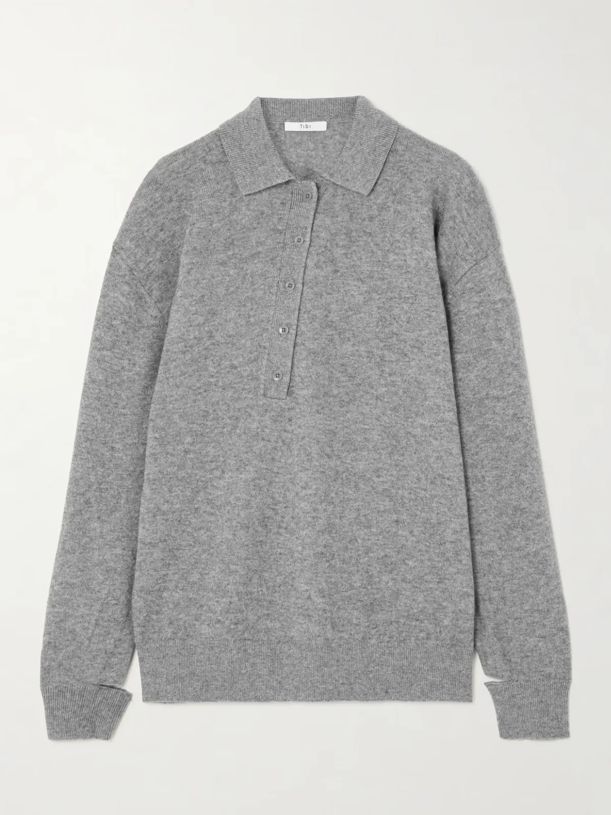 - Oversized Wool And Cashmere-blend Polo Sweater -