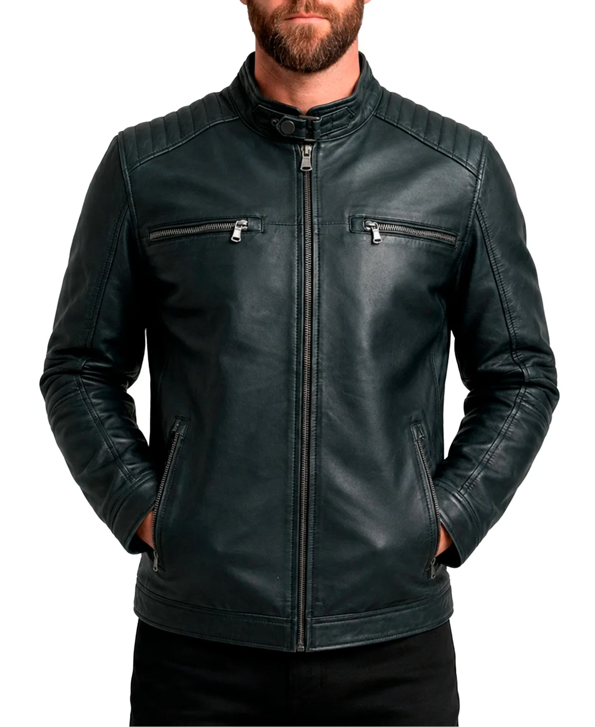 Moto Quilted Leather Jacket