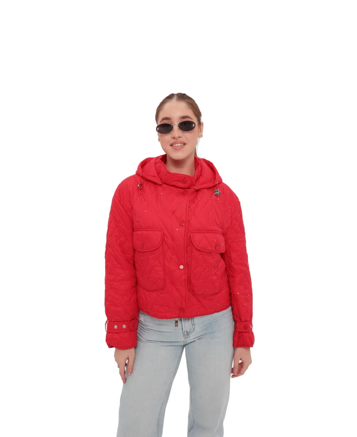 Hooded Quilted Cropped Jacket by Alaska Outerwear