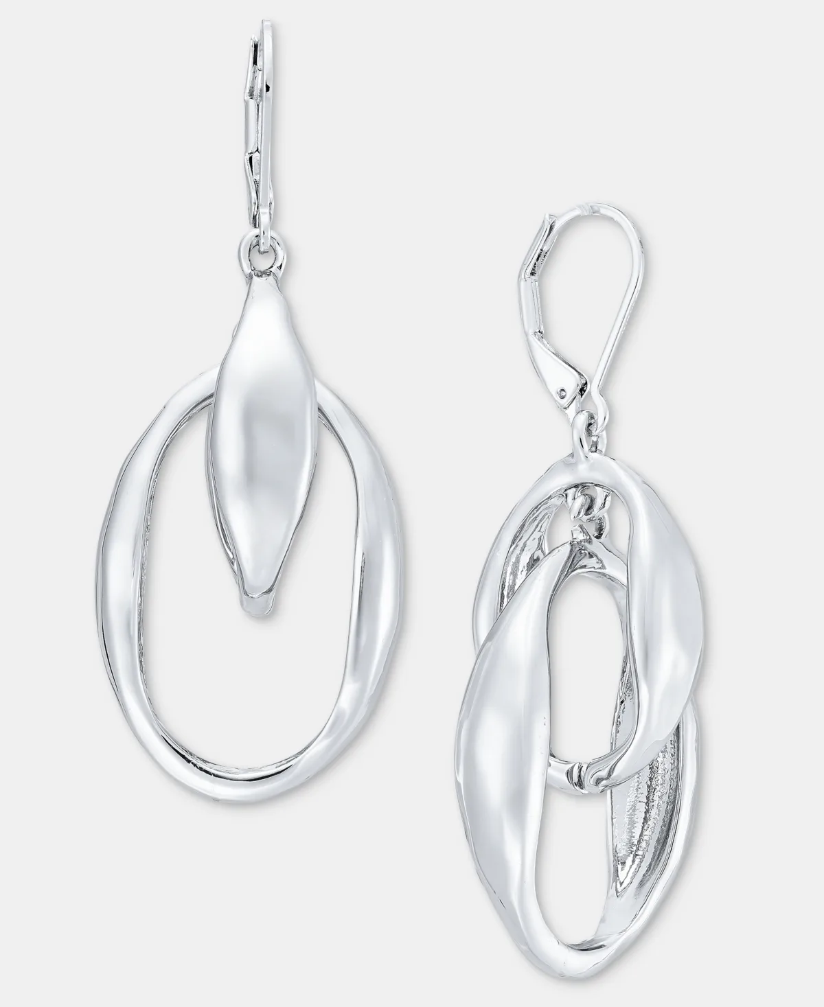 Mixed-Metal Asymmetrical Drop Earrings by Style & Co