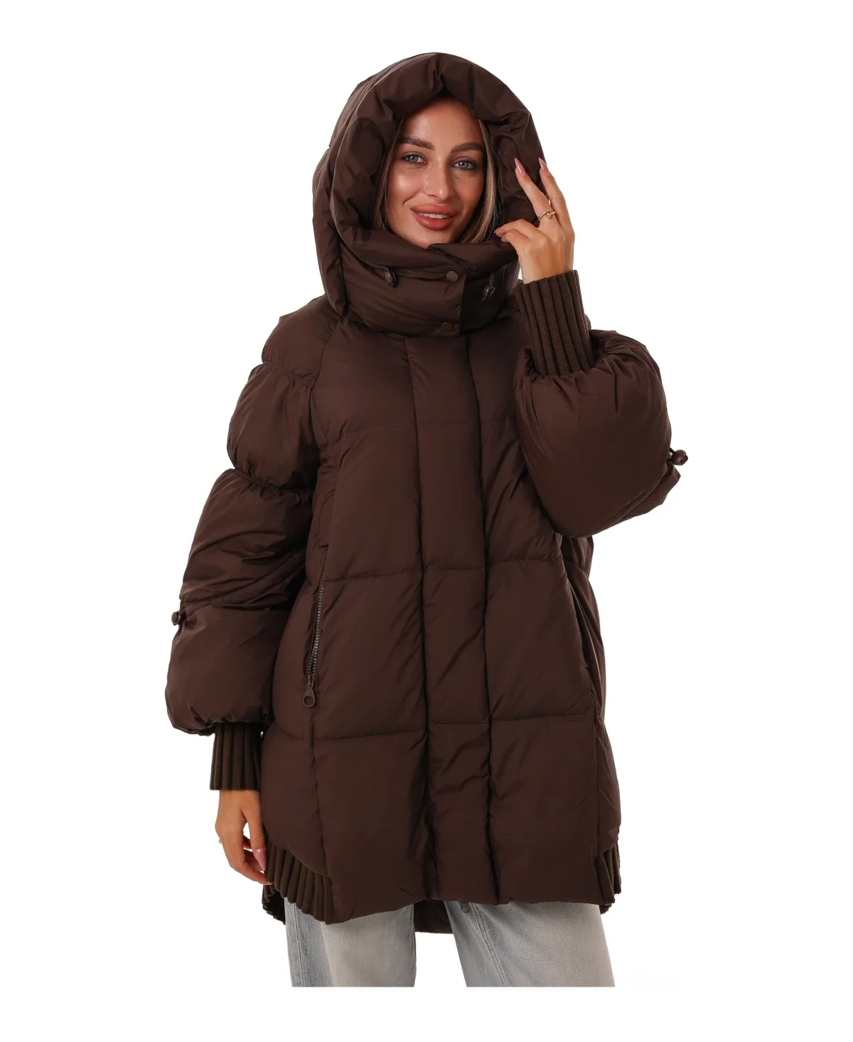 Polar Mist Insulated Bio-Down Hooded Puffer Jacket