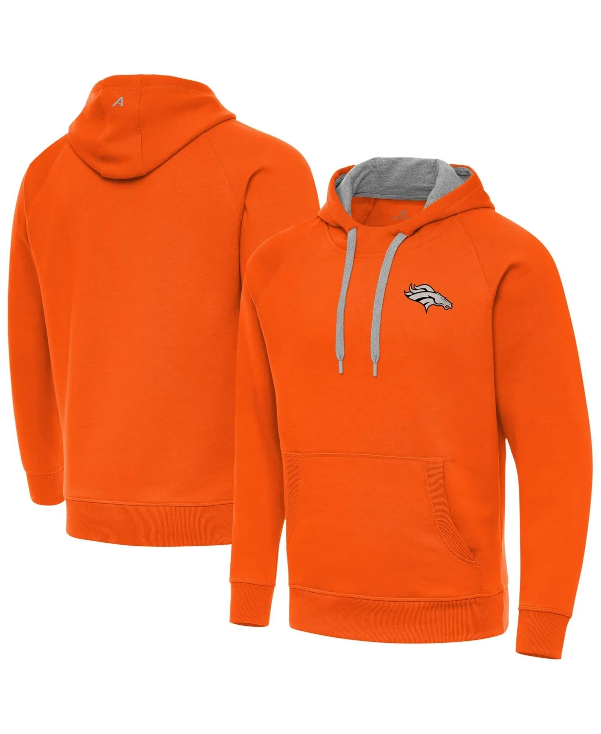 Denver Broncos Brushed Carbon Victory Pullover Hoodie