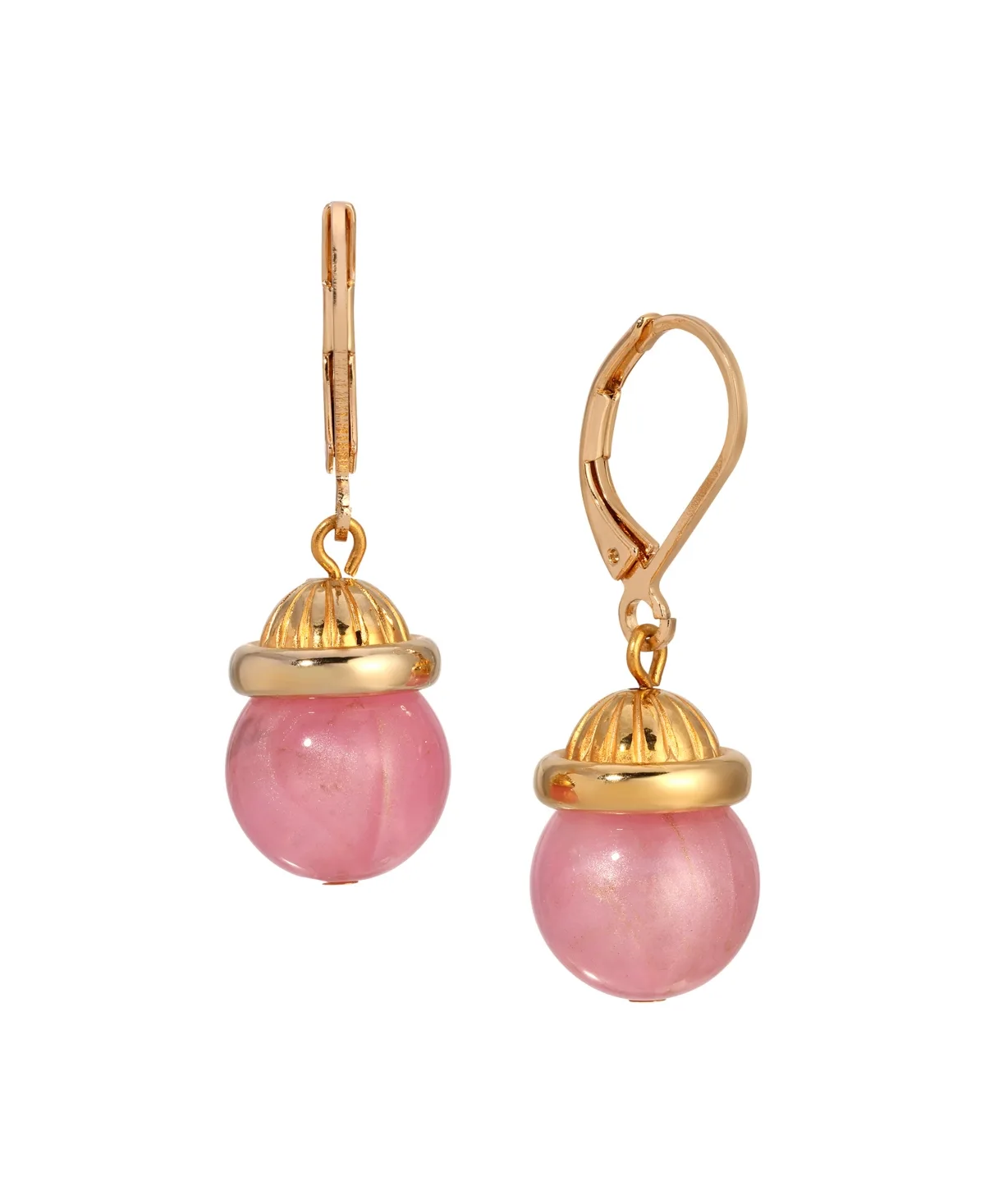 Gold-Tone Bead Drop Earrings by 2028